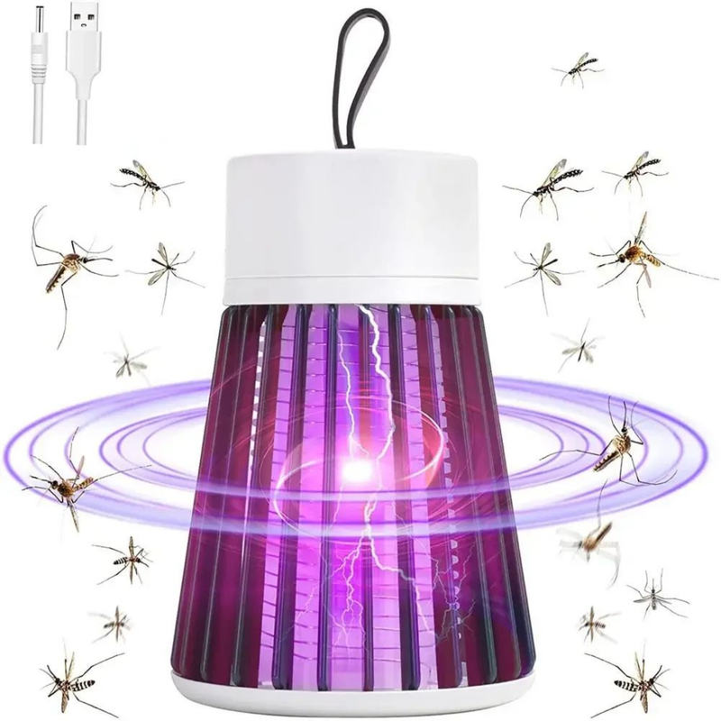 Lâmpada Elétrica Mata-Mosquitos com Luz UV Recarregável