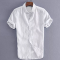 Camisa de Linho Casual Masculina